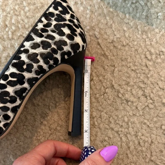 Michael Kors Leopard Print Heels in Black and White - Picture 8 of 8